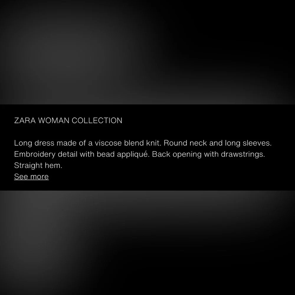 ZARA ZW COLLECTION BEADED DRESS - Picture 15 of 16